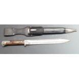 German 84/98 pattern bayonet, Alex Coppel and Erfurt to ricasso, with shaped grips, I R 9 to