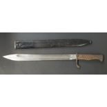 German 1898/05 pattern bayonet later type with muzzle ring trimmed and flashguard, clear stamps,