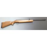 Perfecta Model 55 .22 air rifle with semi-pistol grip, raised cheek piece and adjustable sights,