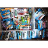 Over 80 Hot Wheels model vehicles, some in original boxes.
