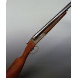 Armeria Ibanez Cebra 12 bore side by side shotgun with engraved locks, trigger guard underside and
