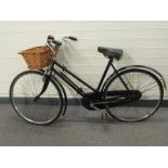 The Hercules Bicycle Company ladies bicycle with wicker basket