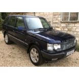 2001 Range Rover P38, with 4.6 litre V8 petrol engine, 75,700 miles, 12 months MOT, with V5C