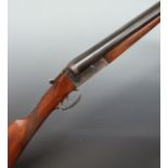 Seguro Spanish 12 bore side by side shotgun with engraved locks, trigger guard, underside and top