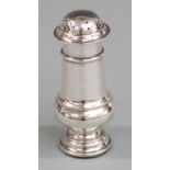 Edward VII hallmarked silver sugar sifter or caster, Birmingham 1906 maker John Edward Wilmot,