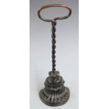 19th/20thC Kendrick cast iron door stop/porter, H38cm