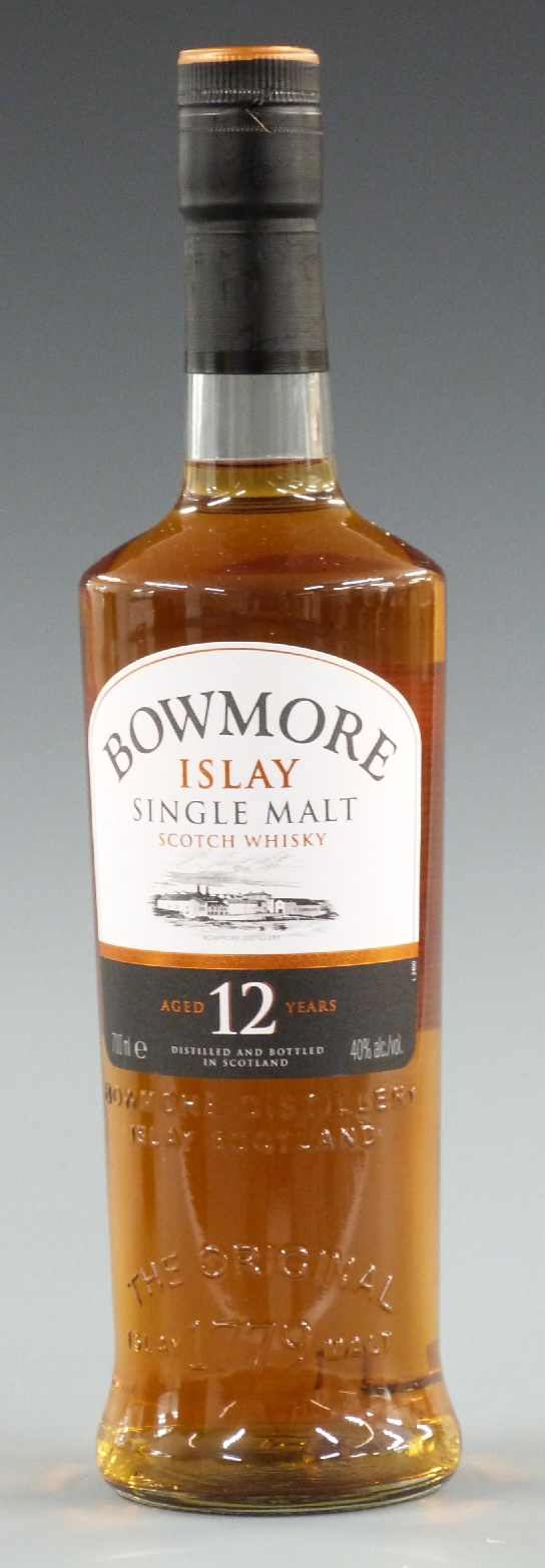 Bowmore Islay Single Malt, aged 12 years, Scotch Whisky, 700ml, 40% vol, in original tube. - Image 2 of 2