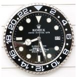 Rolex Oyster Perpetual Date Submariner dealers shop display or advertising wall clock with date