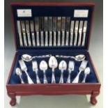 Viners eight place setting canteen of silver plated cutlery