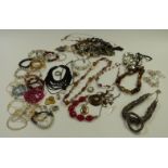 A collection of costume jewellery