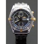 Breitling Chronomat gentleman's automatic chronograph wristwatch ref. B13352 with date aperture,