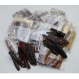 One-hundred-and-forty new leather wristwatch straps, some in original cases.