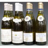Twelve bottles of French white wine including Chablis Premier Cru Millesime 2004, Saint Aubin 1er