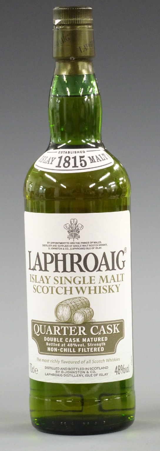 Laphroaig Quarter Cask, double cask matured non-chill filtered, Islay Single Malt Scotch Whisky, - Image 2 of 3