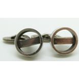 A pair of Georg Jensen silver cufflinks