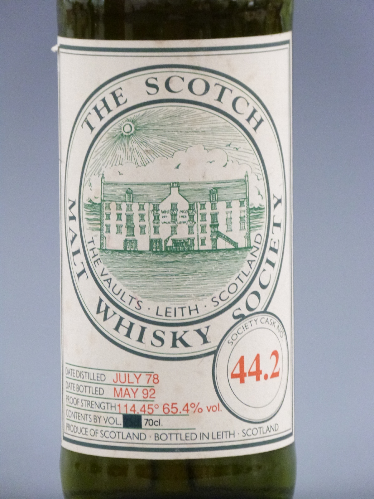 The Scotch Malt Whisky Society cask no 44.2, distilled 1978, bottled 1992, 700ml, 65.4% vol. - Image 2 of 2