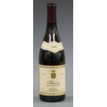 Six bottles of Montreynaud Fleurie Beaujolais Burgundy 2001 red wine, 750ml, 12.5% vol, in