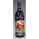 Commemorative Bordeaux red wine commemorating the 50th anniversary of the D Day Landing 1944-1994,