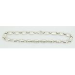 Tiffany and Co. silver necklace made up of oval links