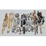 Thirty-eight various ladies and gentleman's wristwatches including Accurist, Timex, Casio etc.