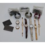 Ten various ladies and gentleman's wristwatches including Aviator, Pimpinnel etc.