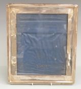 George V hallmarked silver photograph frame to suit 10 x 8 inch photo, Birmingham 1918 maker A & J