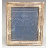 George V hallmarked silver photograph frame to suit 10 x 8 inch photo, Birmingham 1918 maker A & J