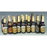 Eighteen bottles of mostly local beers and ales including Stroud Brewery 1953 Coronation Ale,