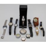 Twelve various ladies and gentleman's wrist and pocket watches including Ingersoll Triumph, Lanco,
