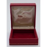 Omega High Precision wristwatch box, 10x10x5cm.