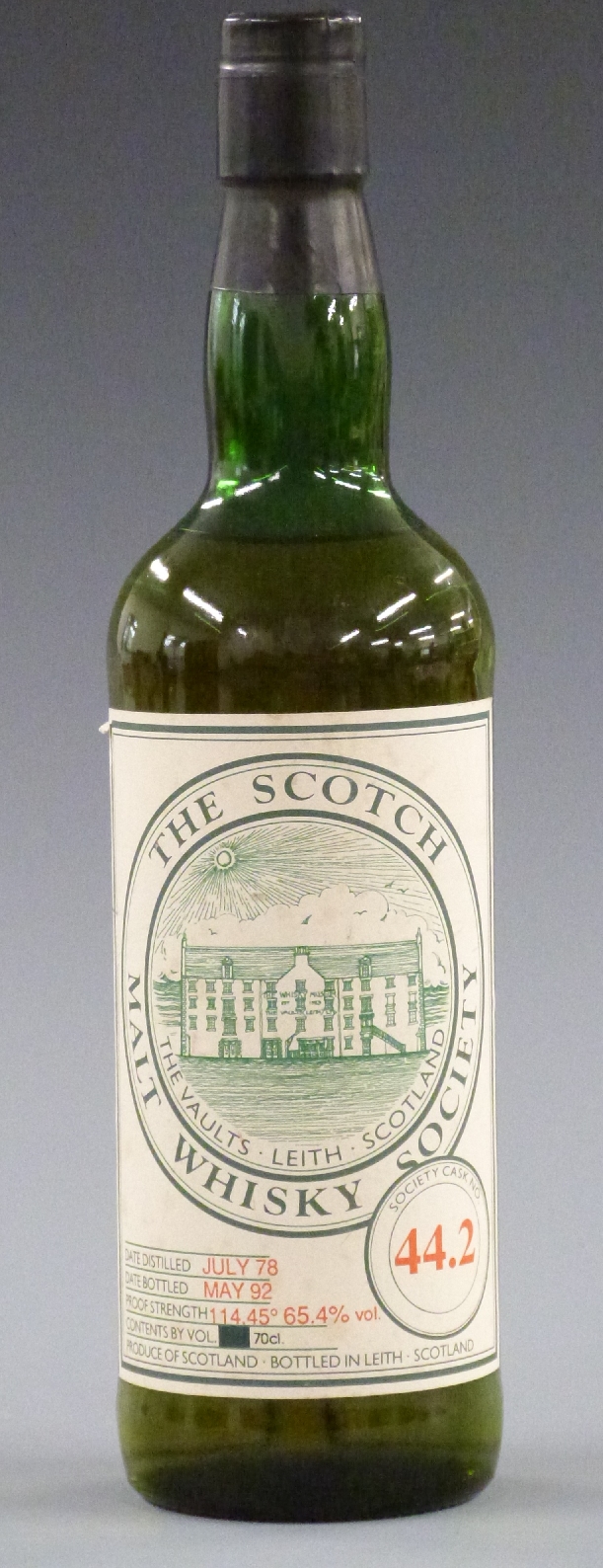 The Scotch Malt Whisky Society cask no 44.2, distilled 1978, bottled 1992, 700ml, 65.4% vol.