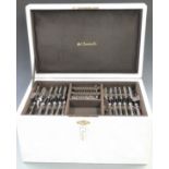 Christofle twelve place setting canteen of silver plated cutlery, in original case on five layers