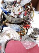 A collection of costume jewellery including bangles, earrings etc