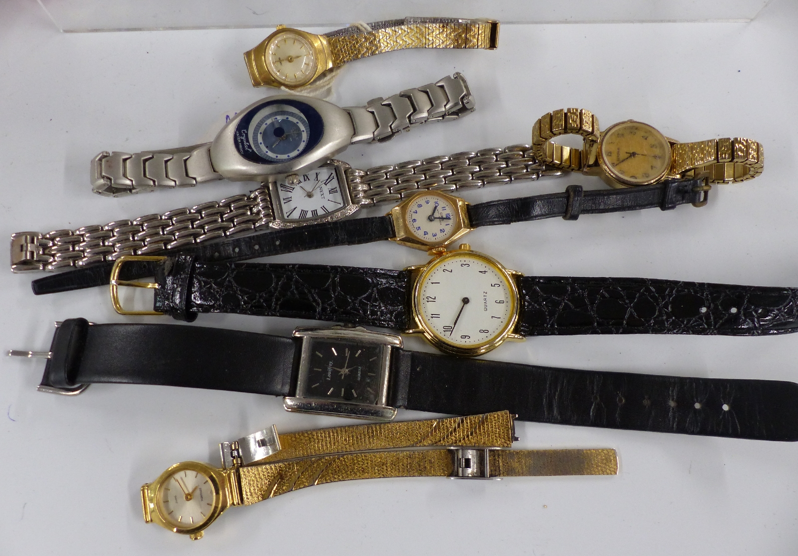 A collection of costume jewellery and watches including brooches and beads - Image 2 of 3