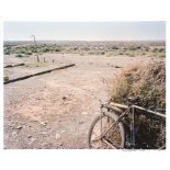 David Goldblatt; Farmyard (Rooidam) with Bicycle, Skerm and Farmhouse (Lovedale), between Carnavon a