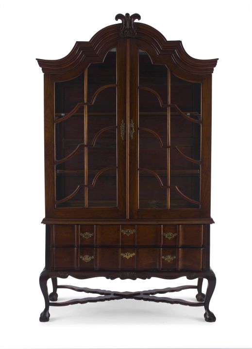 A South African stinkwood display cabinet, 20th century