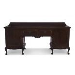 A Queen Anne style imbuia sideboard, 20th century