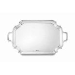 A George V silver two-handled tray, Alexander Clark & Co. Ltd, Sheffield, 1930