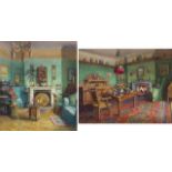 Emily Mary Bibbens Warren; Interiors, two