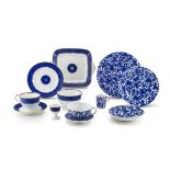 A Wedgwood blue and white part breakfast set, circa 1900
