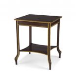 A walnut and giltwood occasional table, 19th century