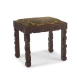 A Chinese Export teak stool, 20th century