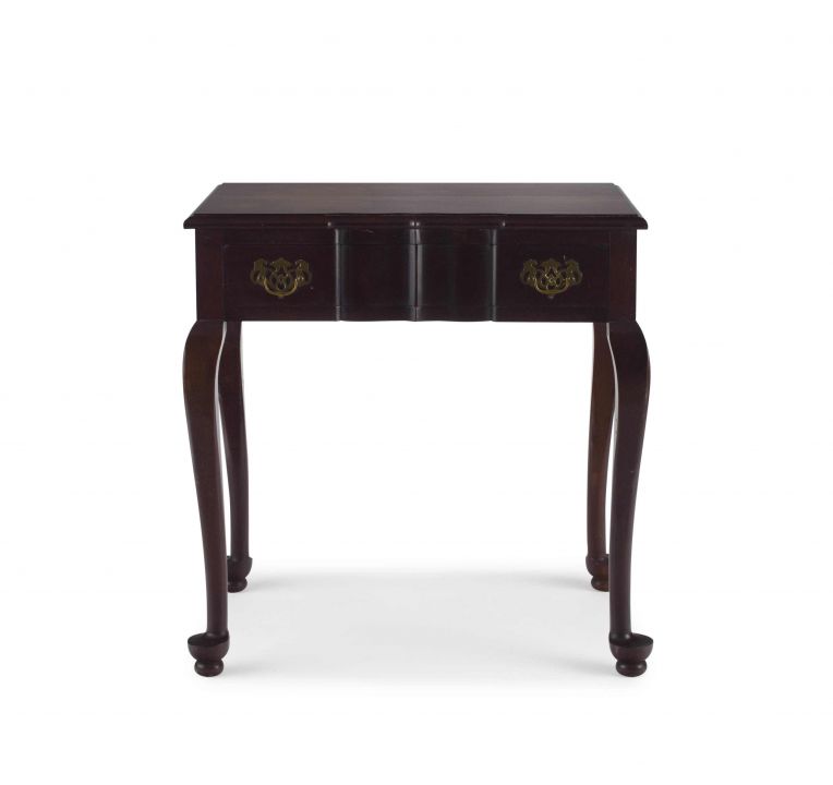 A George III style imbuia side table, 20th century