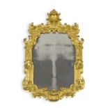 A Victorian giltwood mirror