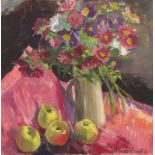 Freida Lock; Spring Flowers and Apples