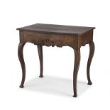 A French provincial walnut side table, 19th century