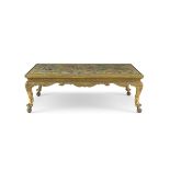 A gilt-gesso low table, 20th century
