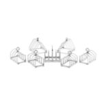 A pair of George V silver toast racks, Charles S Green & Co Ltd, Birmingham, 1913