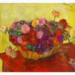 Irma Stern; Still Life with Basket of Flowers