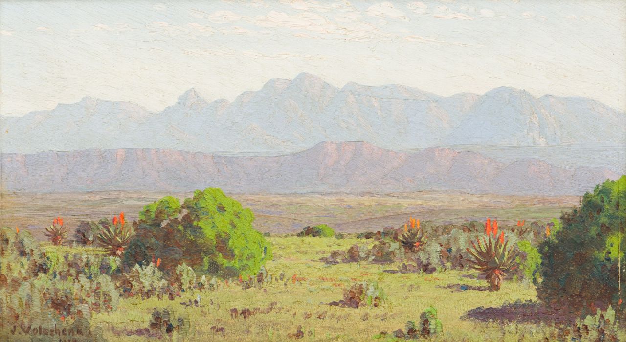 Jan Ernst Abraham Volschenk; From the Heights at Melkboom, Riversdale